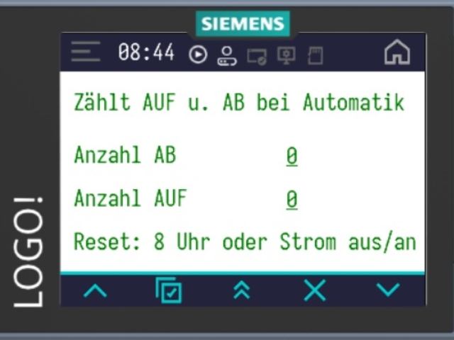 Anzahl Automatik AUF und ZU Anzahl Automatik AUF und ZU